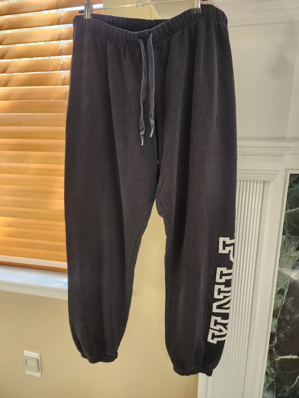 Women's Victoria's Secret Pink Black Sweatpants Sz L